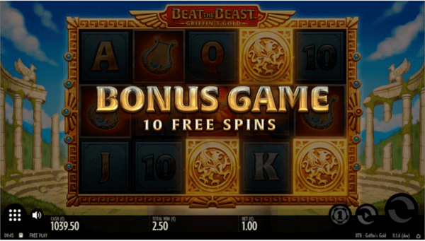 Beat the Beast Griffins Gold Bonus Game